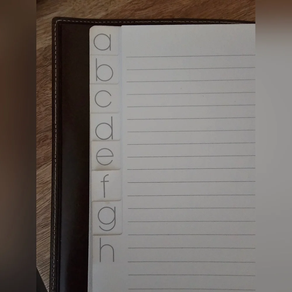 LOEWE Vintage Leather Notebook with Logo